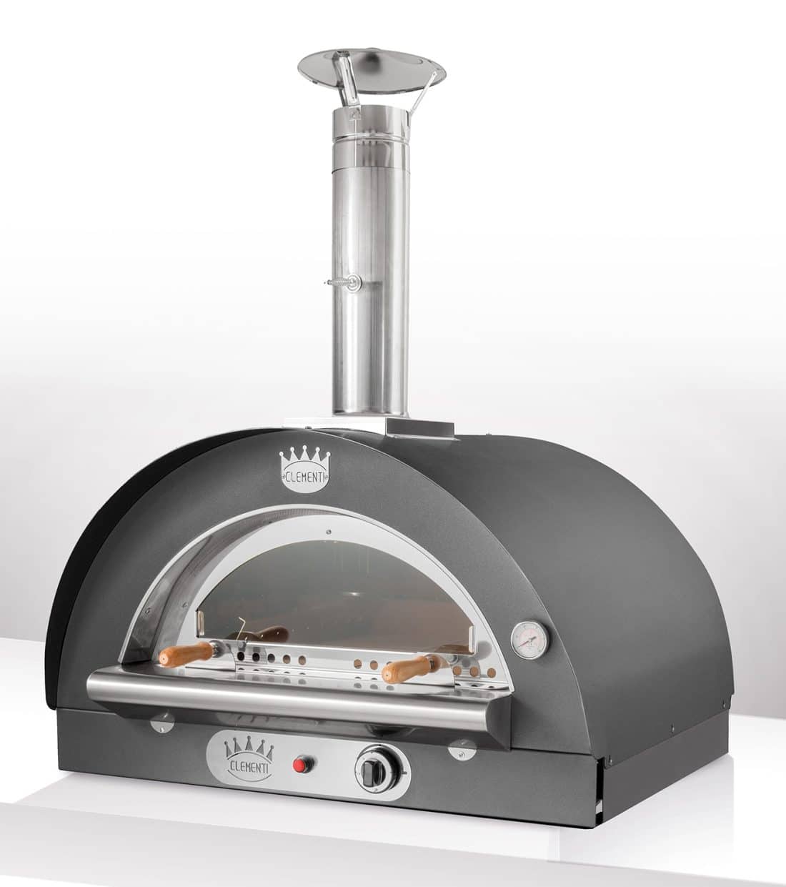 Pizzaoven Clementi Mondo Gas Antracite 1 Pizzaoven Clementi Mondo Gas Antracite 1