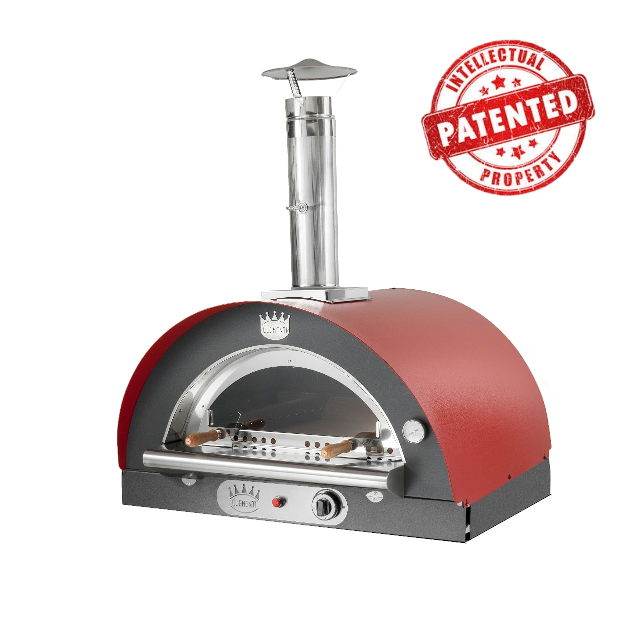 Pizzaoven Clementi Mondo Gas (hybride) - Op hout én gas stoken
